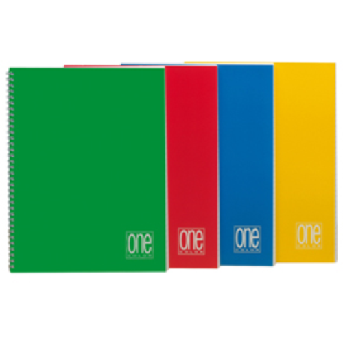BLASETTI ONE COLOR QUADERNO A5 80 GR SPIRALE NON FORATO QUADRETTI 5M 60 FOGLI CONF 5 Pz.